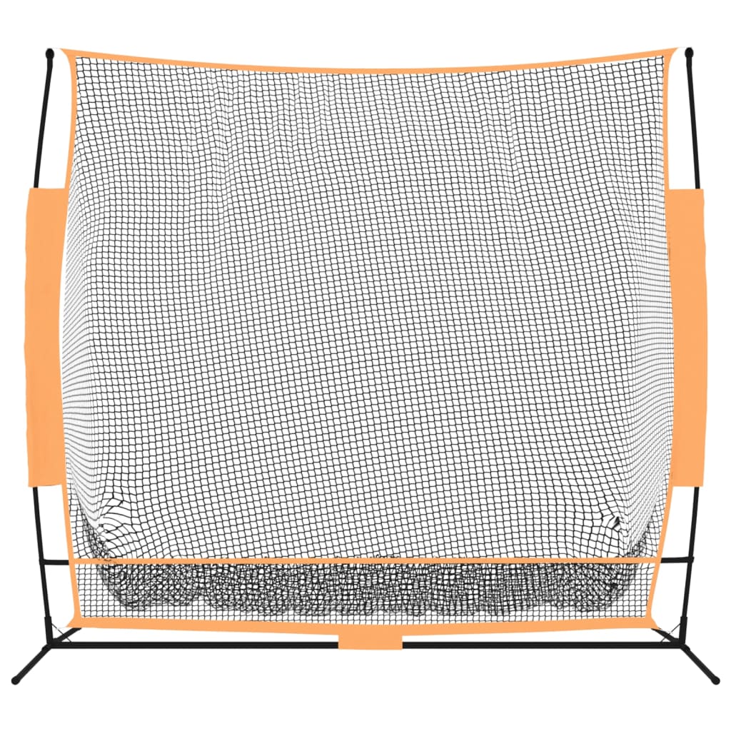 Træningsnet Til Golf 215X107X216 Cm Polyester Sort Og Orange