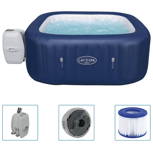 Bestway Lay-Z-Spa Oppusteligt Spabad Hawaii Airjet