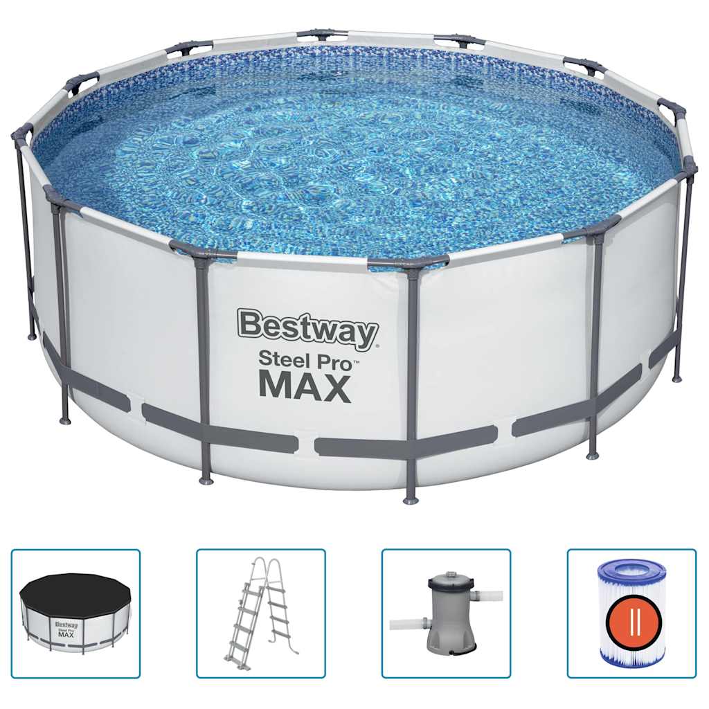 Bestway Steel Pro Max Swimmingpoolsæt Rund 366X122 Cm