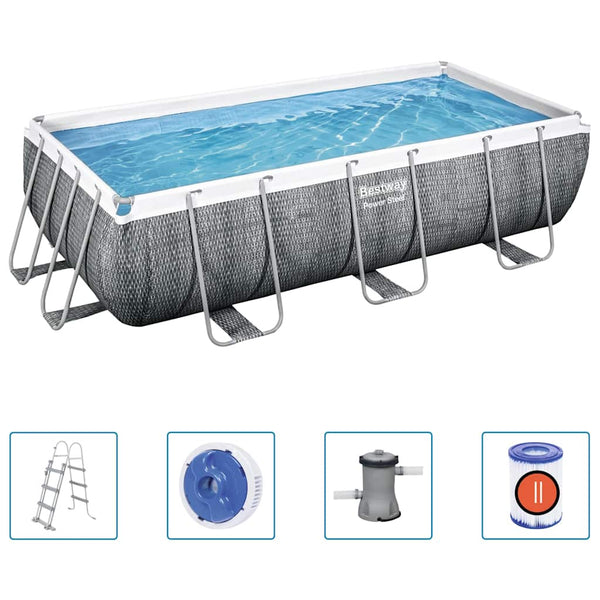 Bestway Power Steel Swimmingpoolsæt 404X201X100 Cm