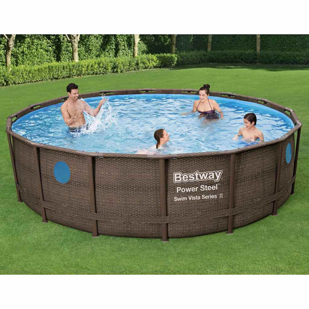 Bestway Swimmingpoolsæt Power Steel 488X122 Cm