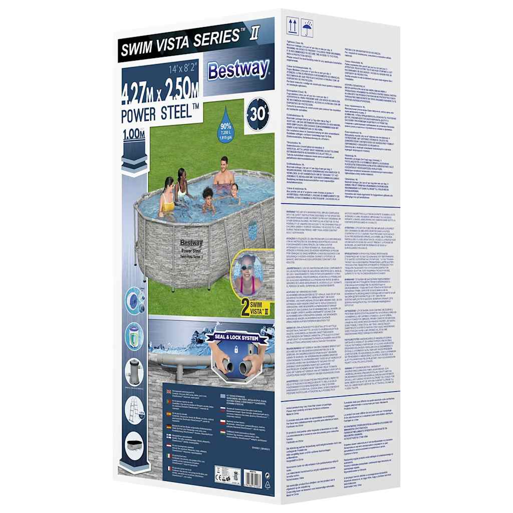 Bestway Power Steel Swimmingpoolsæt 427X250X100 Cm