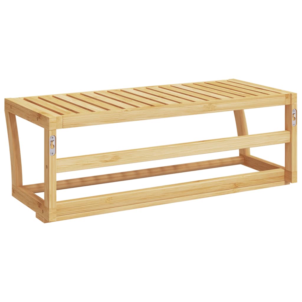 Håndklædeholder 60X25X20 Cm Væghængt Bambus