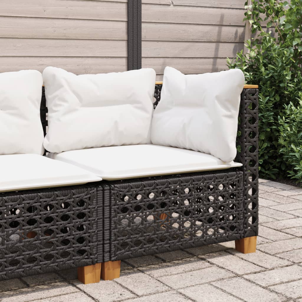 3-Personers Havesofa Med Hynder Polyrattan