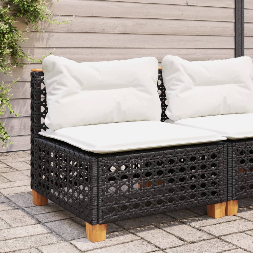 3-Personers Havesofa Med Hynder Polyrattan