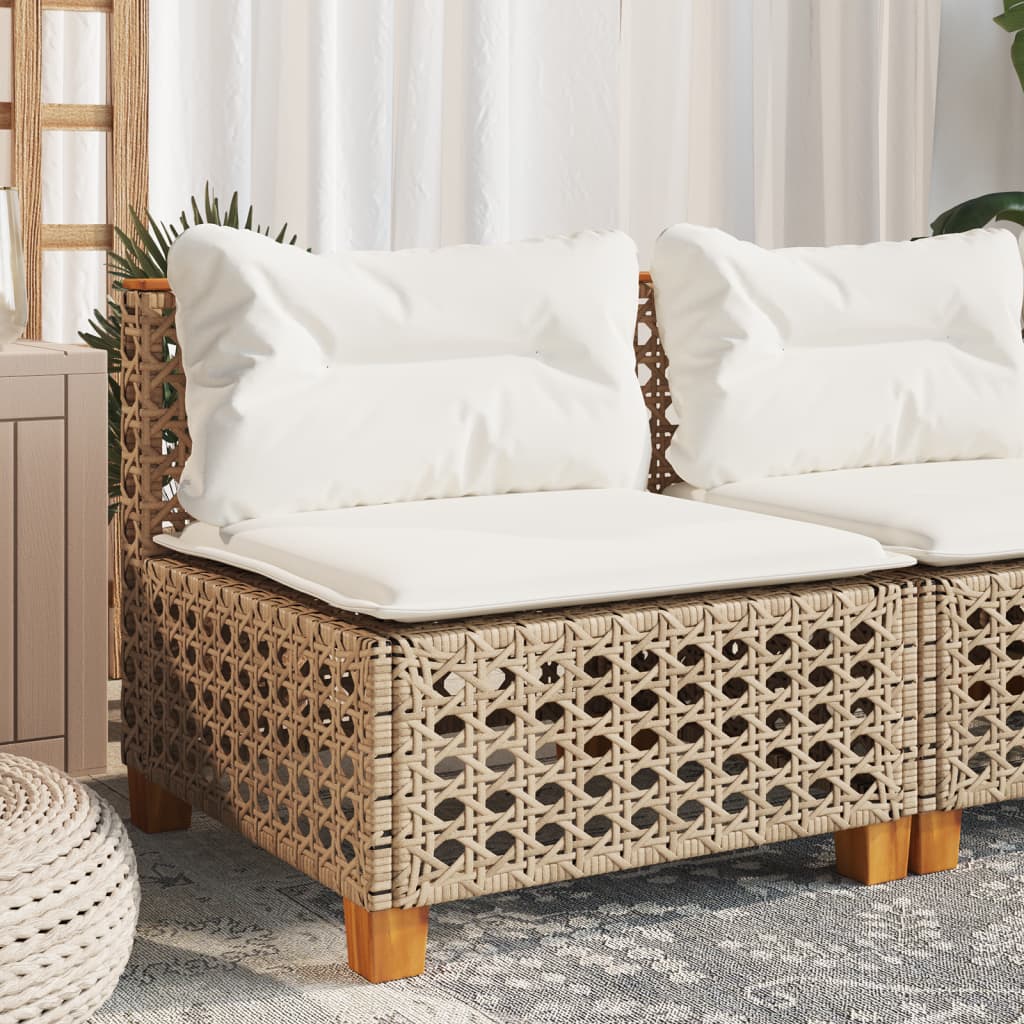 3-Personers Havesofa Med Hynder Polyrattan