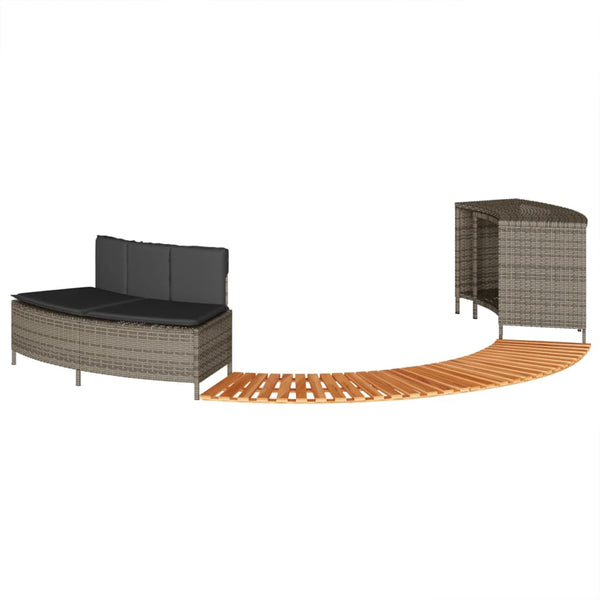 Spakant Polyrattan Og Massivt Akacietræ