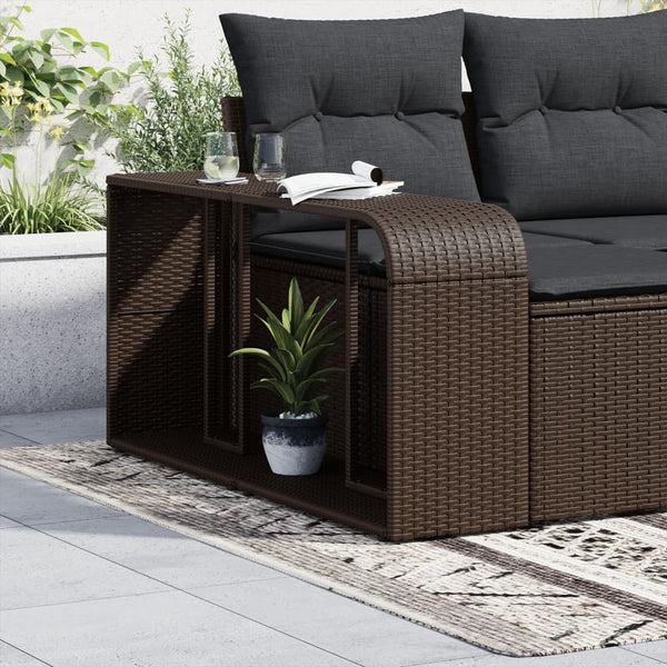 Opbevaringshylder 2 Stk. Polyrattan