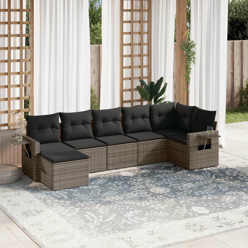 Sofasæt Til Haven 8 Dele Med Hynder Polyrattan Brun
