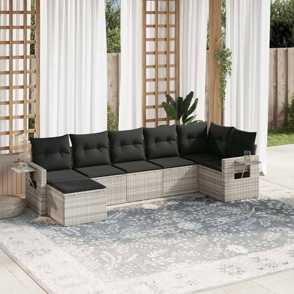 Sofasæt Til Haven 8 Dele Med Hynder Polyrattan Brun