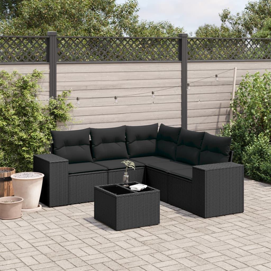 Sofasæt Til Haven 5 Dele Med Hynder Polyrattan Brun