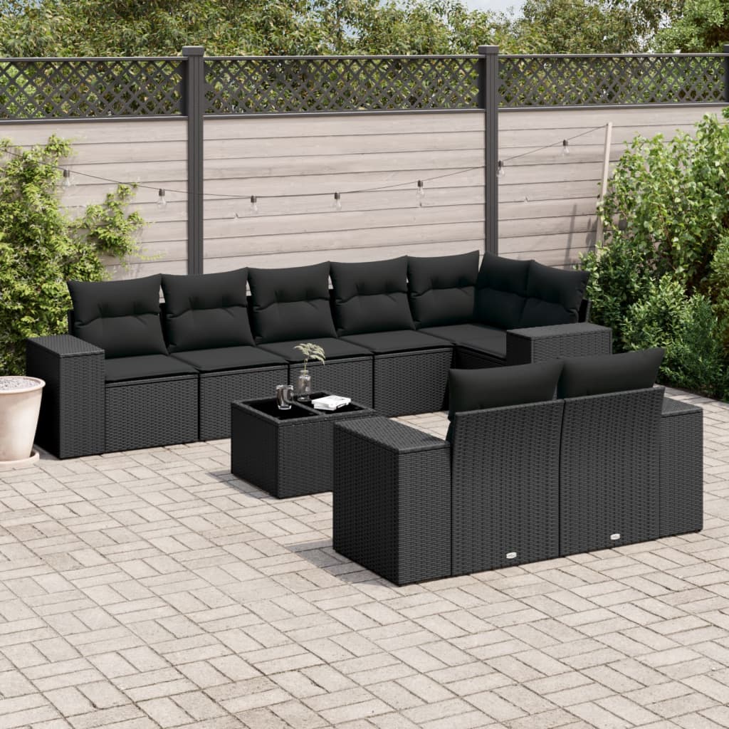 Sofasæt Til Haven 8 Dele Med Hynder Polyrattan Brun
