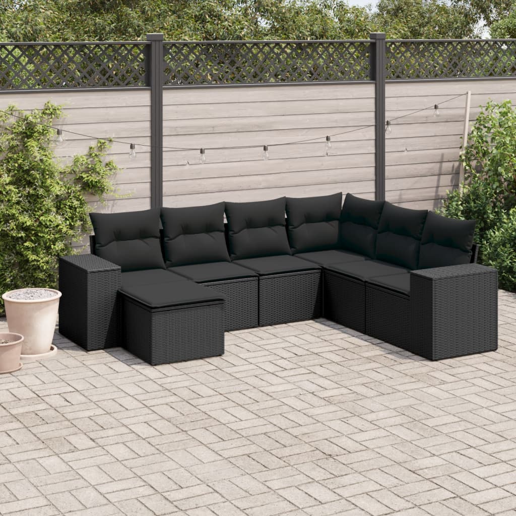 Sofasæt Til Haven 8 Dele Med Hynder Polyrattan Brun