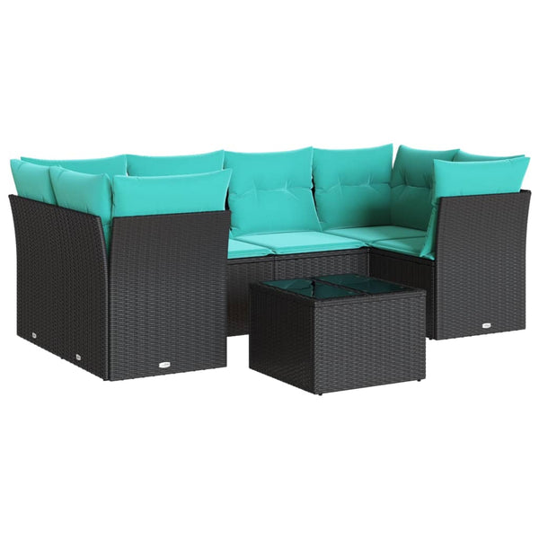 Sofasæt Til Haven 7 Dele Med Hynder Polyrattan