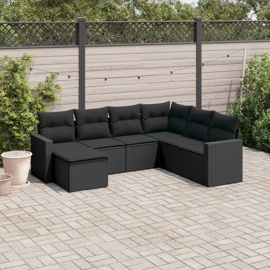 Sofasæt Til Haven 8 Dele Med Hynder Polyrattan Brun