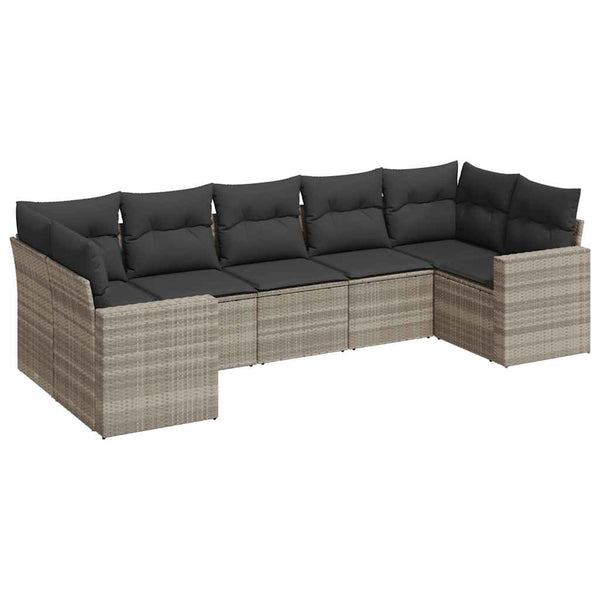 Sofasæt Til Haven 7 Dele Med Hynder Polyrattan