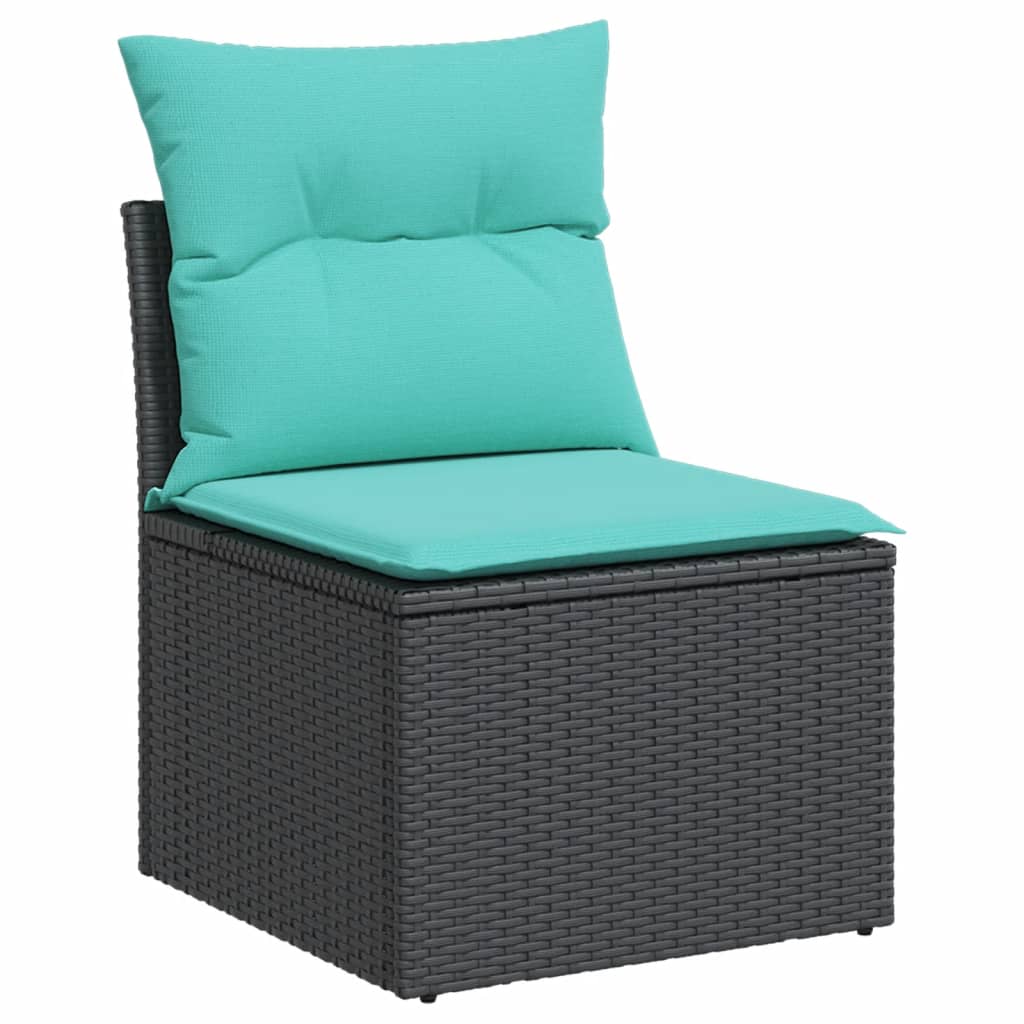 Sofasæt Til Haven 10 Dele Med Hynder Polyrattan Sort