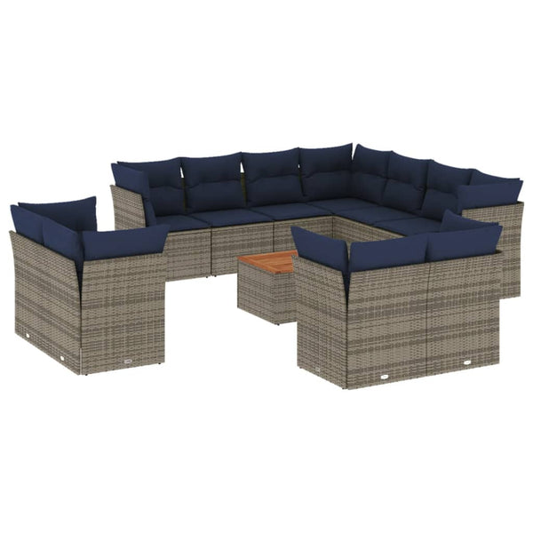 Sofasæt Til Haven 12 Dele Med Hynder Polyrattan
