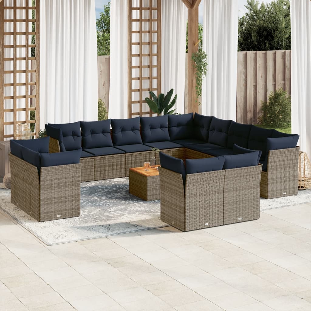 Sofasæt Til Haven 14 Dele Med Hynder Polyrattan