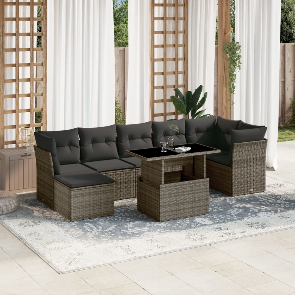 Sofasæt Til Haven 8 Dele Med Hynder Polyrattan
