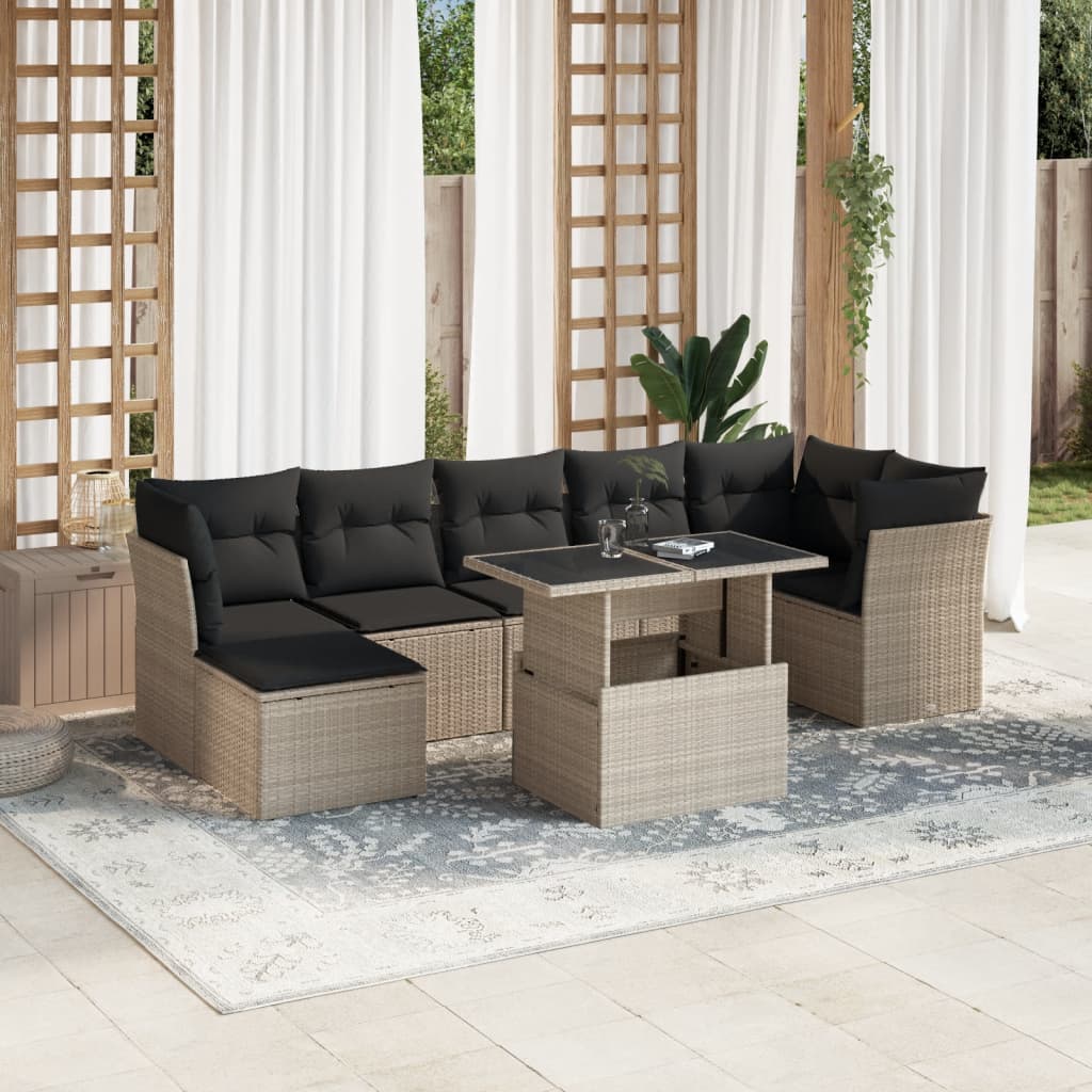 Sofasæt Til Haven 8 Dele Med Hynder Polyrattan