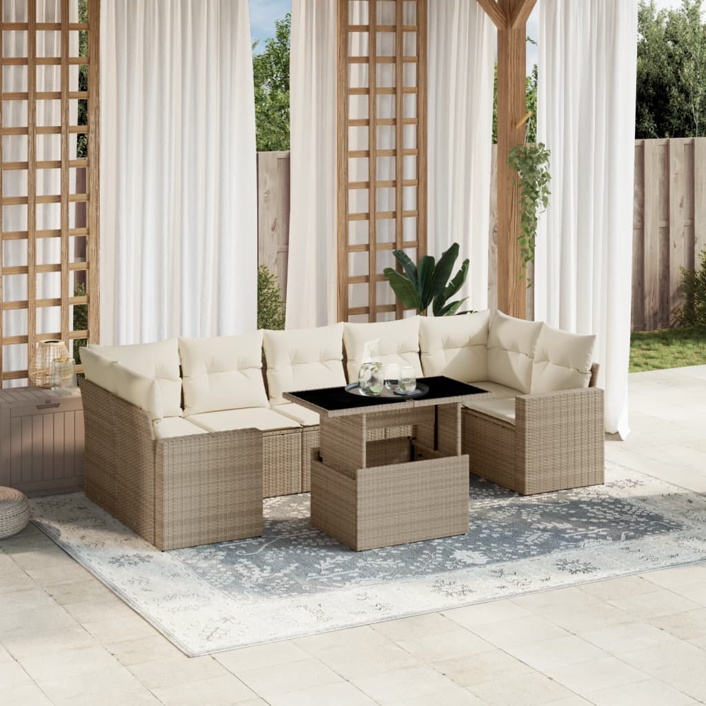Sofasæt Til Haven 8 Dele Med Hynder Polyrattan