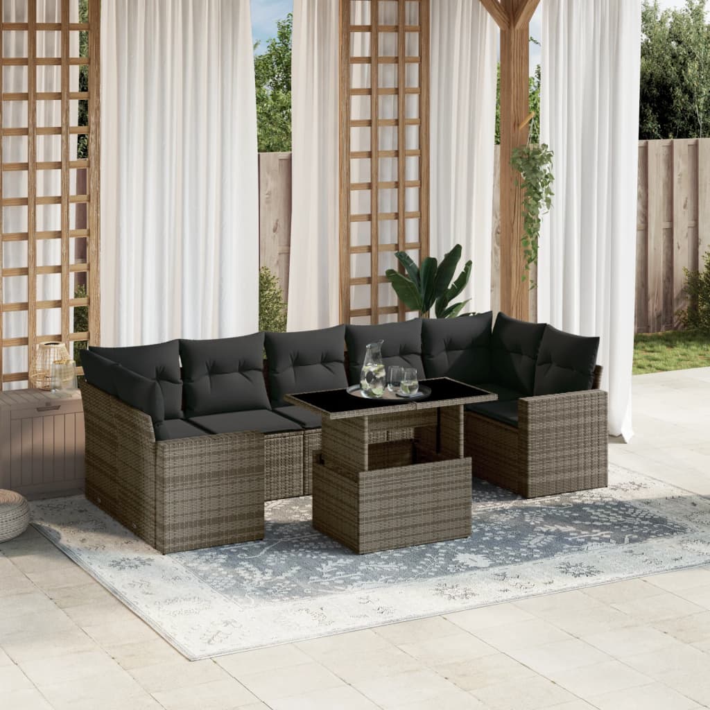 Sofasæt Til Haven 8 Dele Med Hynder Polyrattan