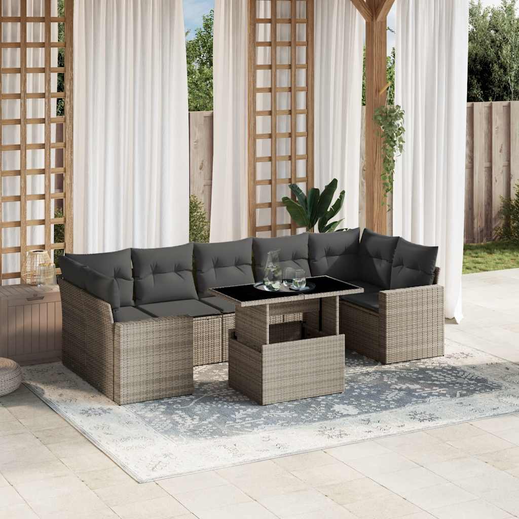 Sofasæt Til Haven 8 Dele Med Hynder Polyrattan