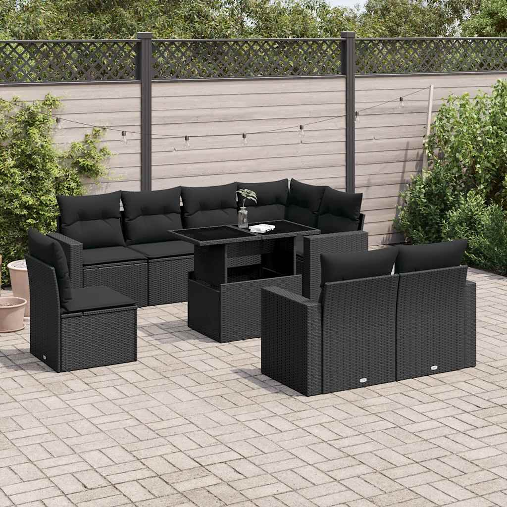 Sofasæt Til Haven 9 Dele Med Hynder Polyrattan