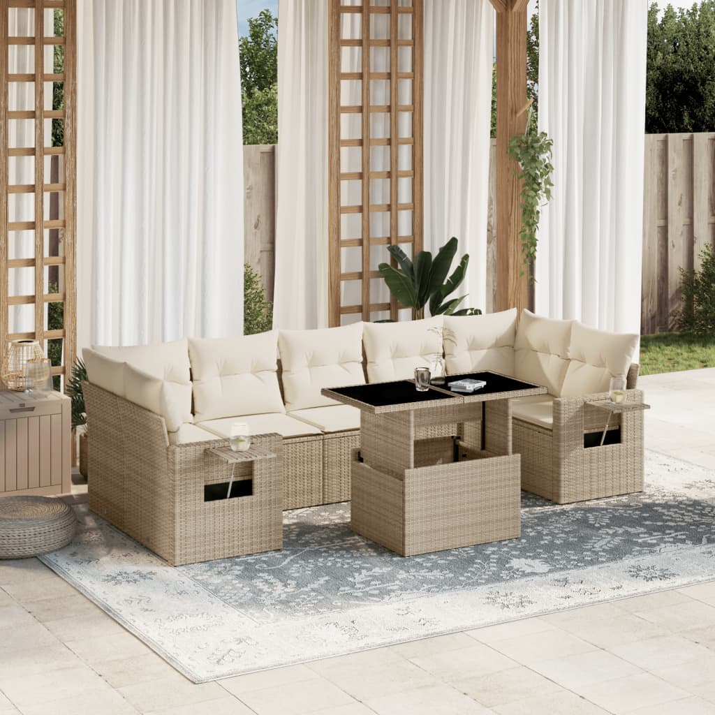 Sofasæt Til Haven 8 Dele Med Hynder Polyrattan