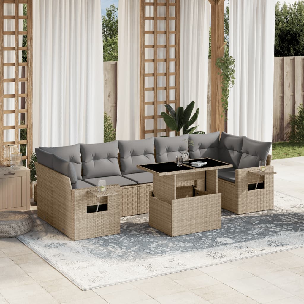 Sofasæt Til Haven 8 Dele Med Hynder Polyrattan