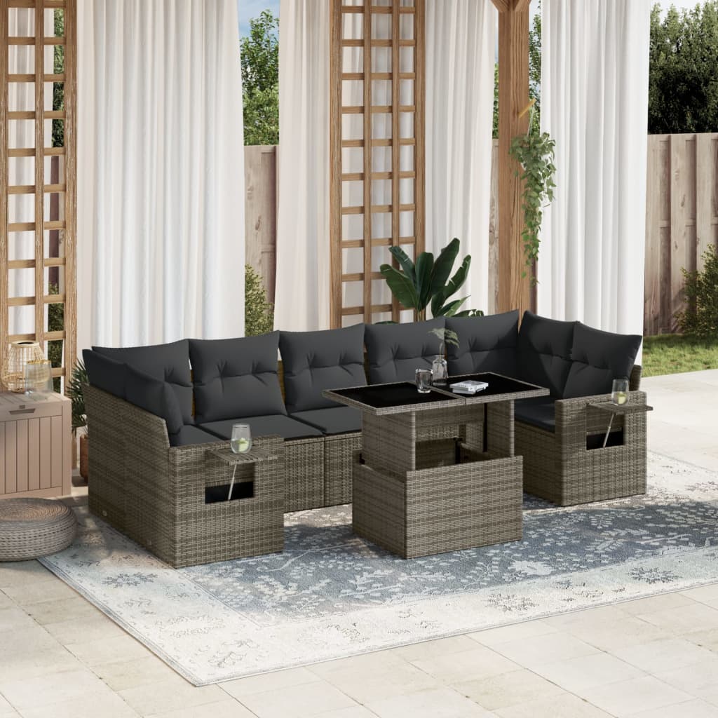 Sofasæt Til Haven 8 Dele Med Hynder Polyrattan