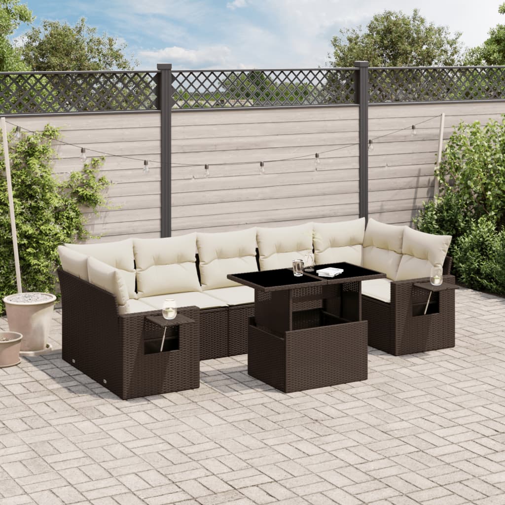 Sofasæt Til Haven 8 Dele Med Hynder Polyrattan