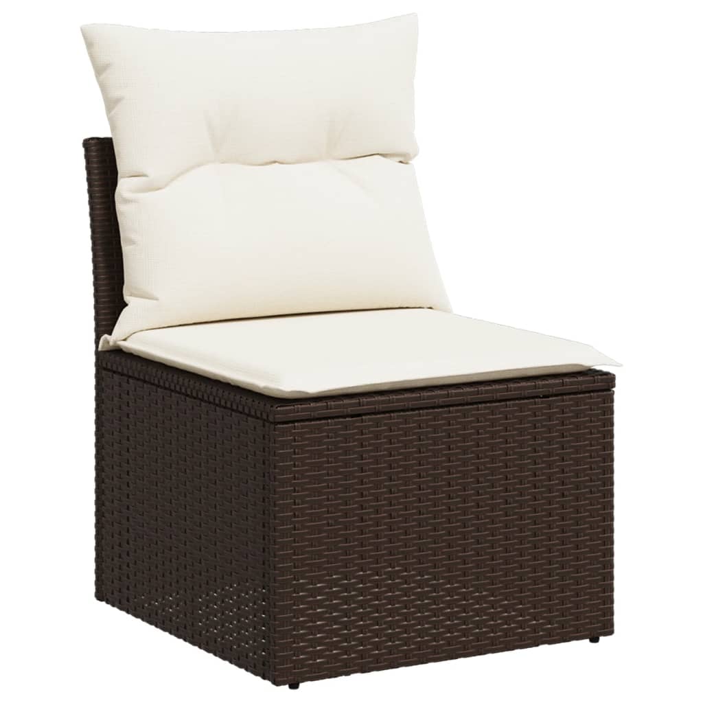 Sofasæt Til Haven 6 Dele Med Hynder Polyrattan Brun