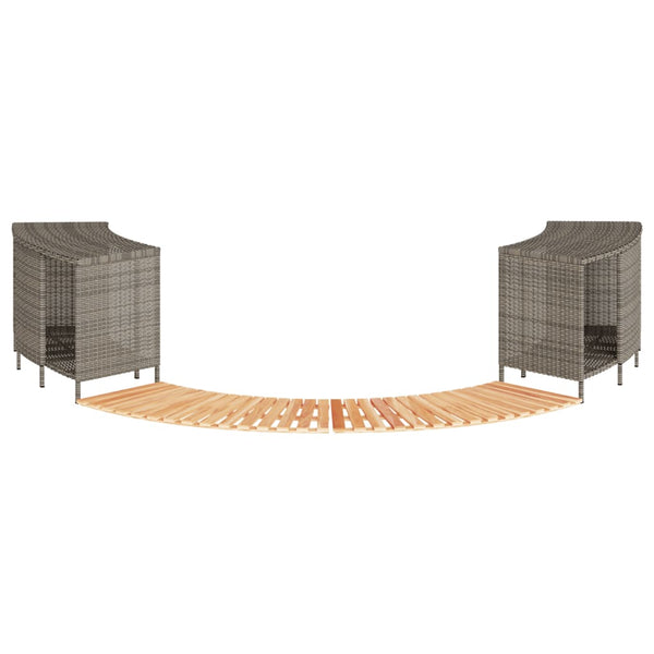 Spakant Polyrattan Og Massivt Akacietræ