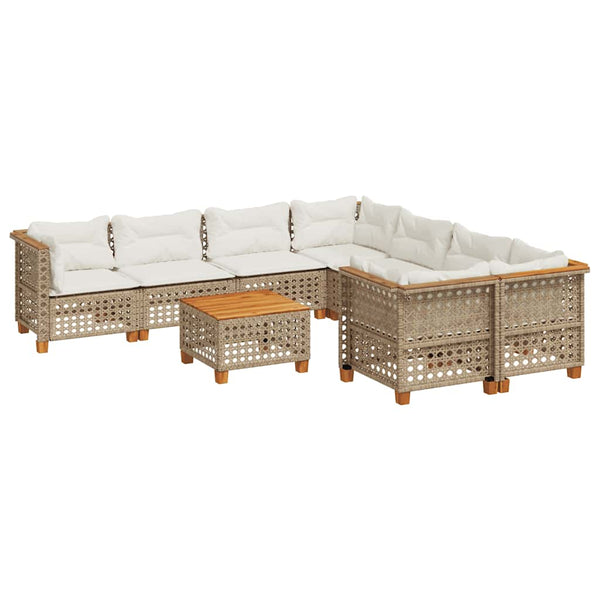 Sofasæt Til Haven 9 Dele Med Hynder Polyrattan