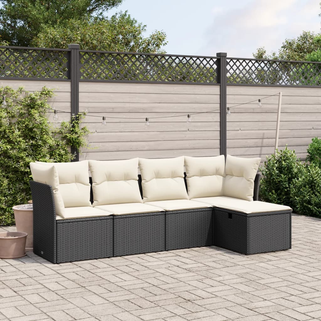 Sofasæt Til Haven 6 Dele Med Hynder Polyrattan Brun