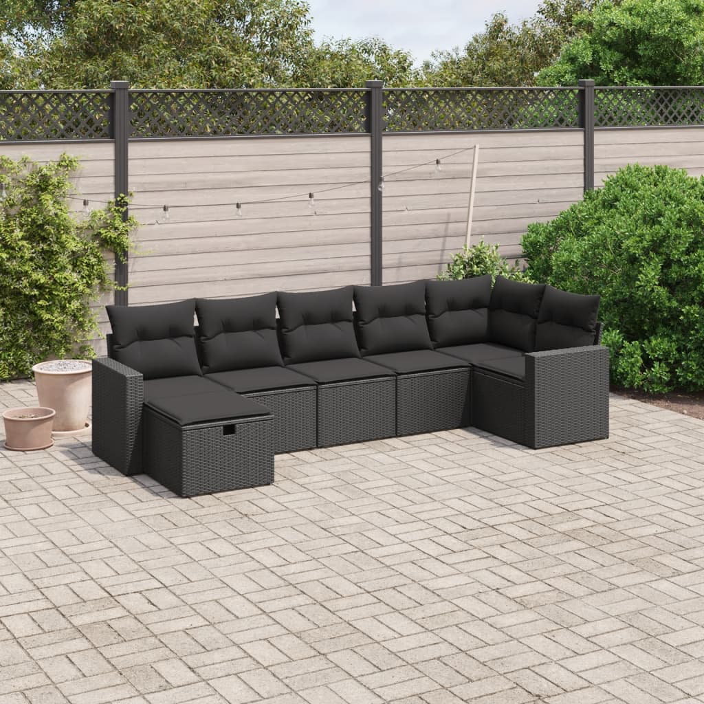 Sofasæt Til Haven 8 Dele Med Hynder Polyrattan Brun
