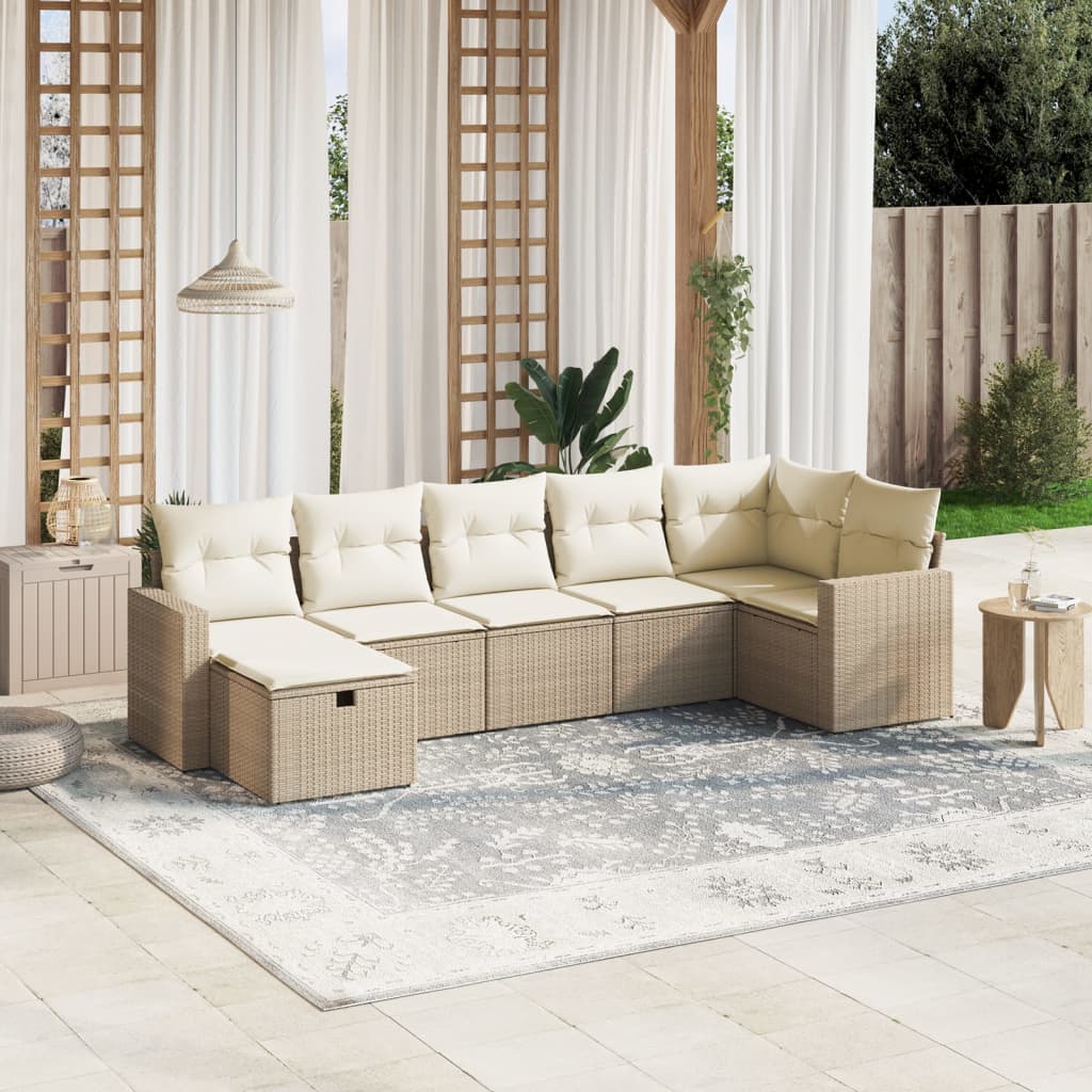 Sofasæt Til Haven 8 Dele Med Hynder Polyrattan Brun