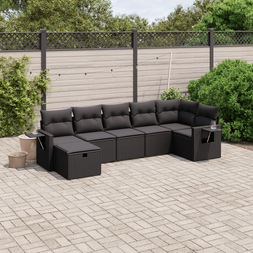 Sofasæt Til Haven 8 Dele Med Hynder Polyrattan Brun