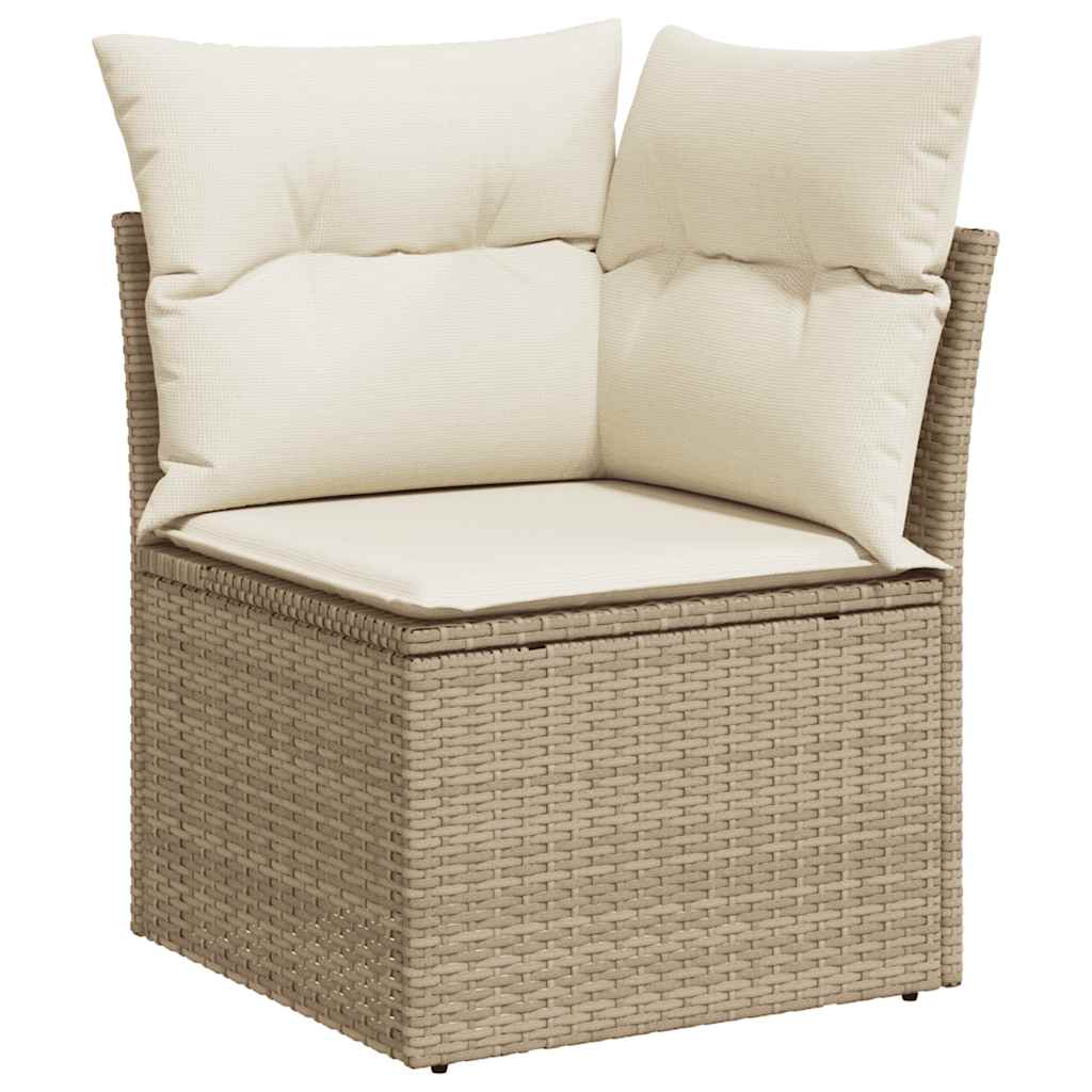 Sofasæt Til Haven 9 Dele Med Hynder Polyrattan Beige