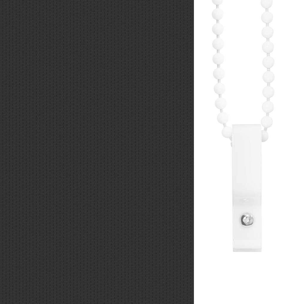 Rullegardin Mørklægning 45X Stofbredde 40,7 Cm Polyester Sort