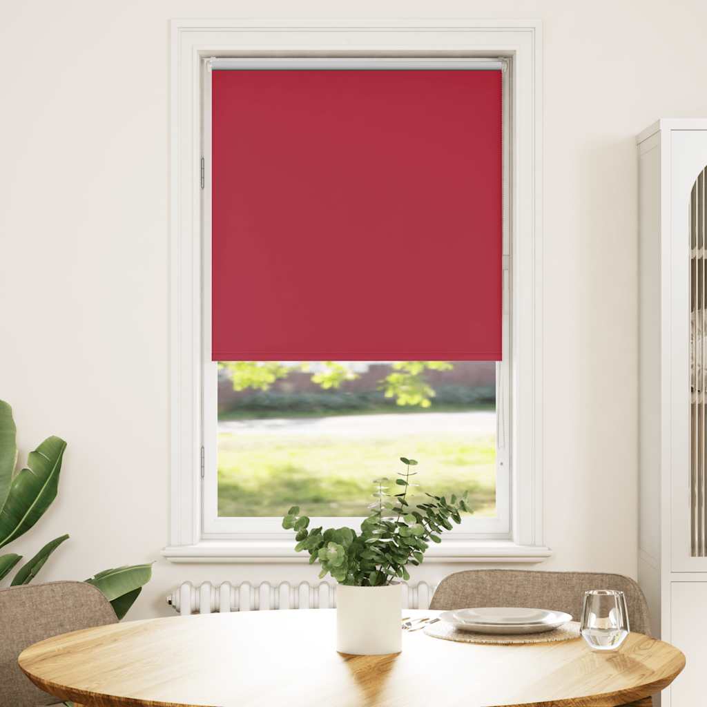 Rullegardin Mørklægning 40X Stofbredde 35,7 Cm Polyester Rød