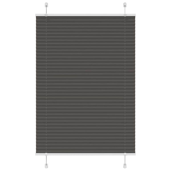 Plisségardin Stofbredde 89,4 Cm Polyester Sort