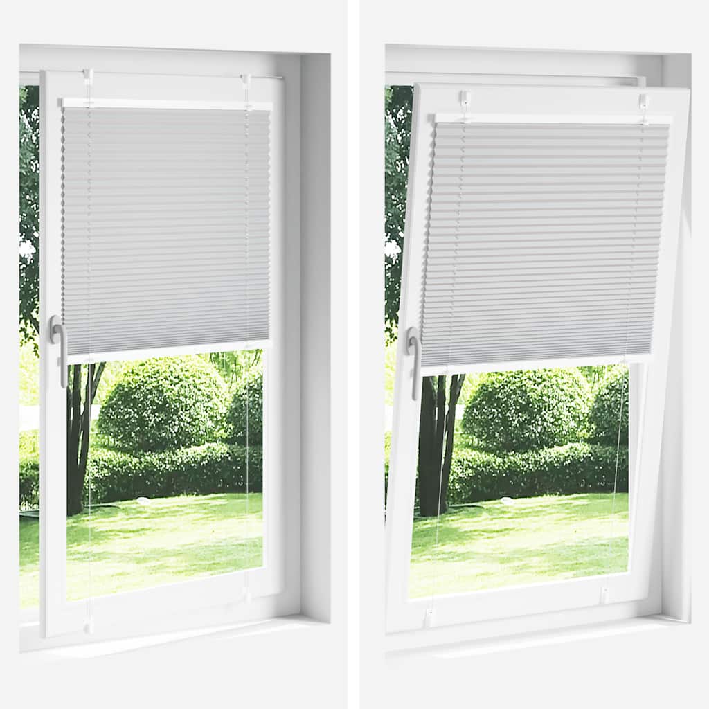 Plisségardin Stofbredde 59,4 Cm Polyester Hvid