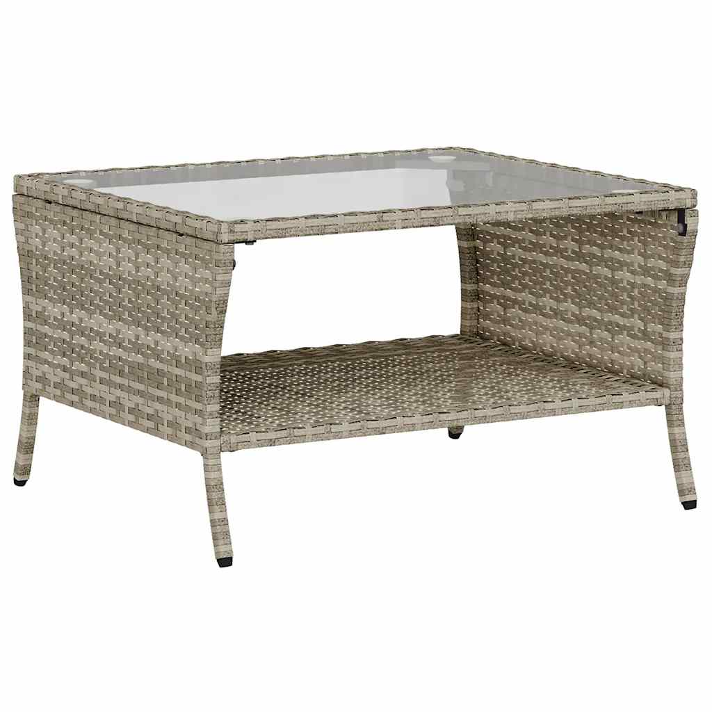 2-Personers Sofa Med Hynder Og Bord Polyrattan