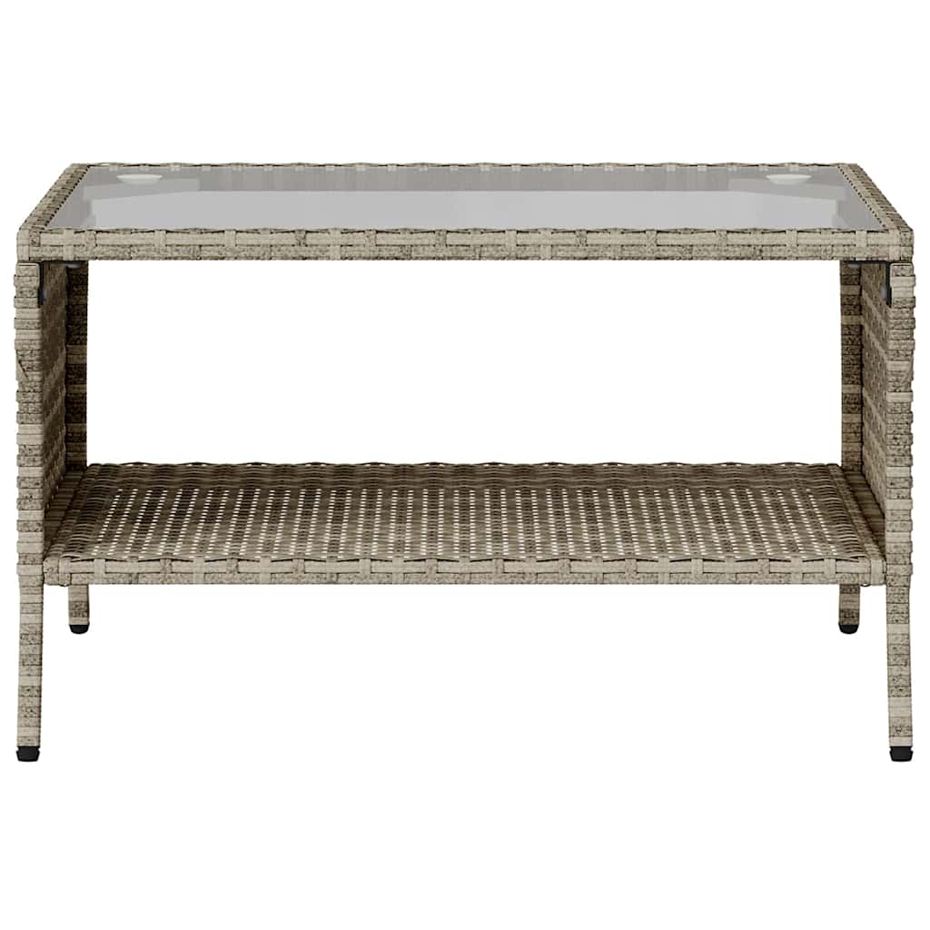 2-Personers Sofa Med Hynder Og Bord Polyrattan
