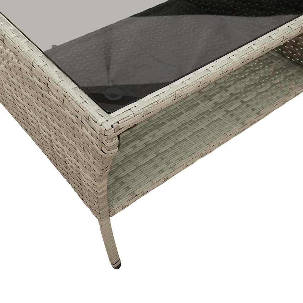 2-Personers Sofa Med Hynder Og Bord Polyrattan
