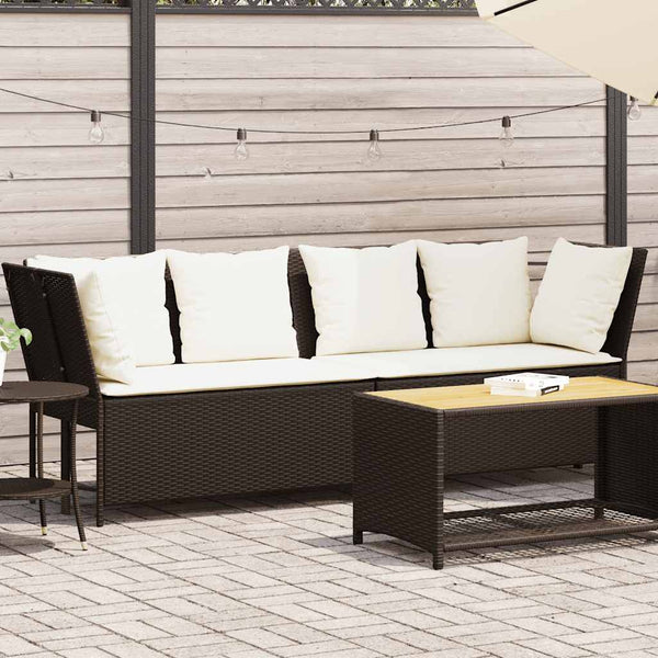 Havesofa Med Hynder Polyrattan