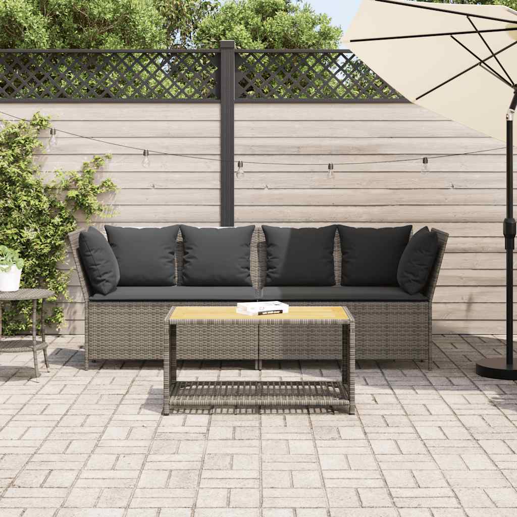 Havesofa Med Hynder Polyrattan